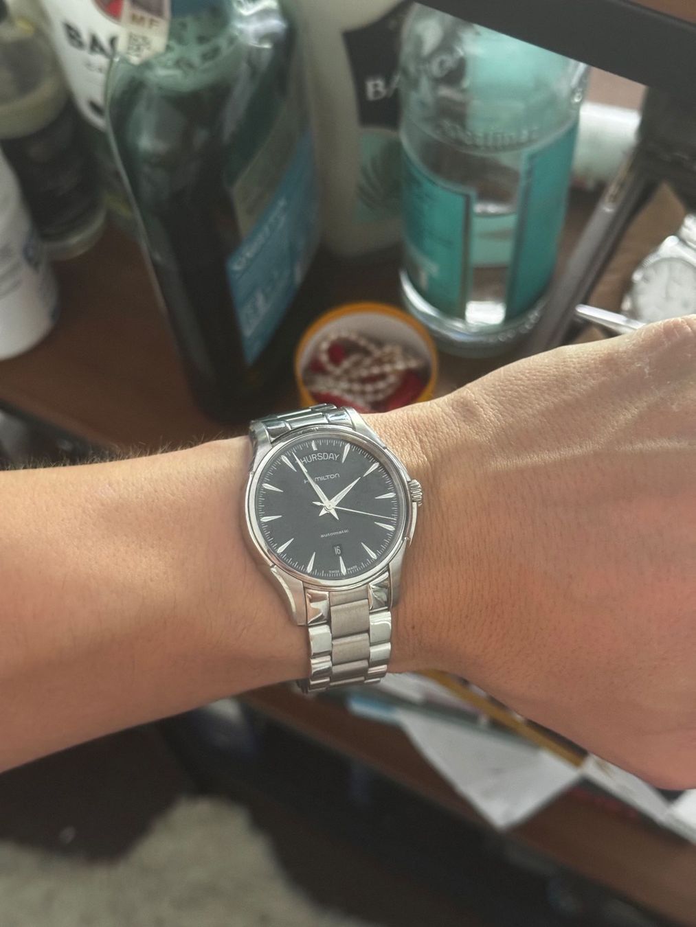 Hamilton Uhren: Hamilton Jazzmaster Day Date Auto Black (Ref H32505131) – Gebraucht aus Winterthur von Watchuser101 1