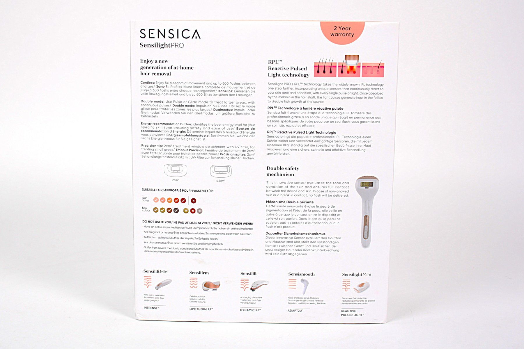 Epilatori: SENSICA Sensilight Pro, Haarentfernung – Usato da Zollikofen venduto da Restwert_Zollikofen 2