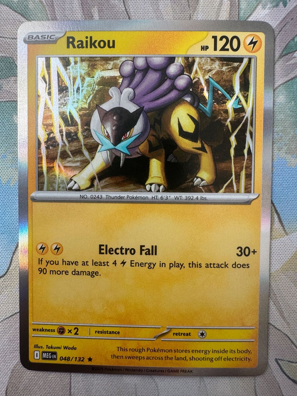 Pokémon Carte collezionabili: Pokémon TCG - Raikou Holo (MEG048) Mega Evolution – Nuovo (secondo la descrizione) da Oberwil BL venduto da Chelsea26