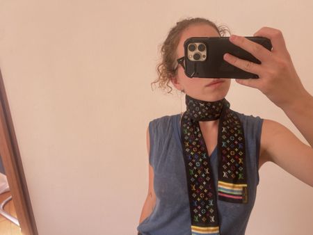 Louis Vuitton Seidenschal/Bandeau TAKASHI MURAKAMI