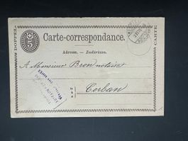 Carte Correspondance  1876 Montier    (V313)