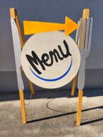 A-Rahmen Bürgersteig Menüschild für Restaurant oder Bistro