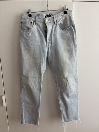 Jeans Levi Strauss 501 Crop hellblau Grösse 28/28