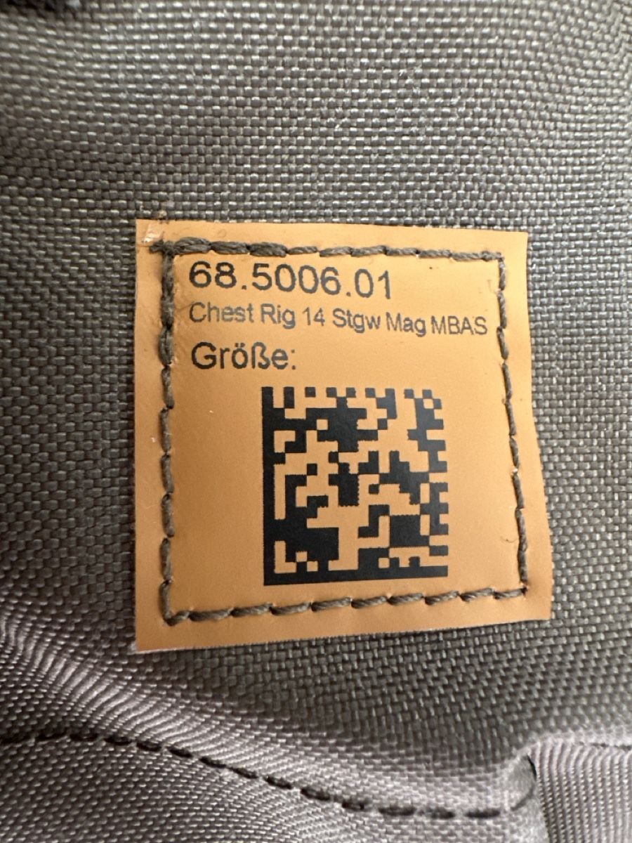 Tiro a segno: MBAS Chest Rig 14 Stgw Mag – Usato da Steffisburg venduto da Folmer 2