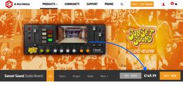 IK MULTIMEDIA T-RackS 5 Sunset Sound Studio Reverb Plugin