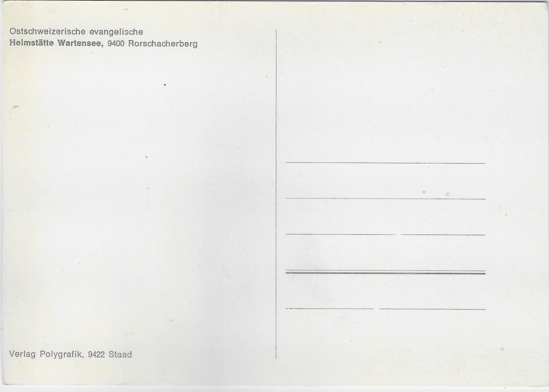Cartoline postali: Heimstätte Wartensee - Rorschacherberg – Antico da Ettingen venduto da Kartenplanet 1