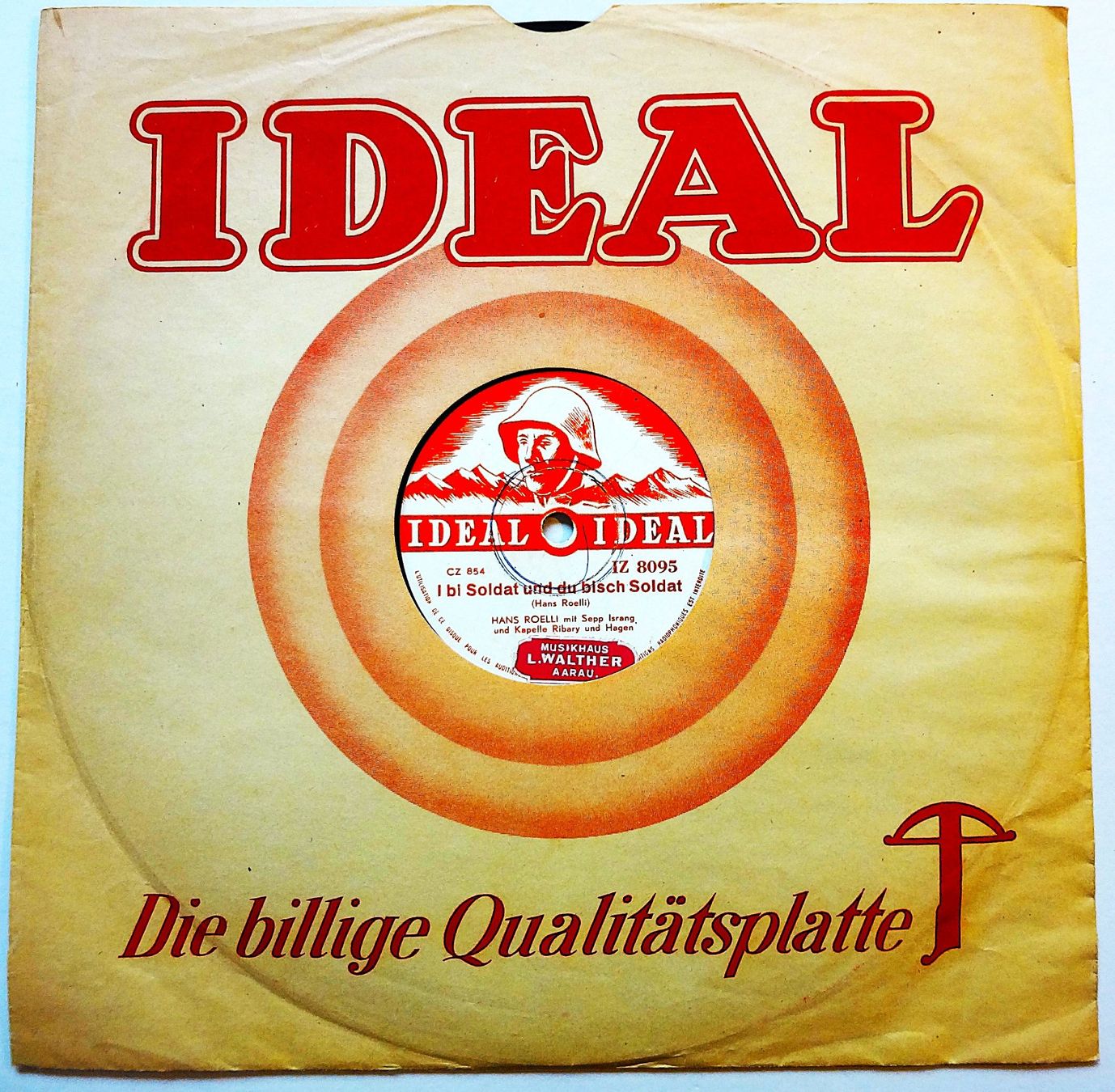 Dischi in vinile: Schöne Erinnerungs Schellackplatte aus dem 2. Weltkrieg – Usato da Hemishofen venduto da Phonomandy