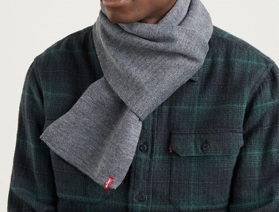 Levi's Foulard & Sciarpe: Écharpe grise unisexe Levis – Nuovo e nell'imballaggio originale da Courroux venduto da Yermakova