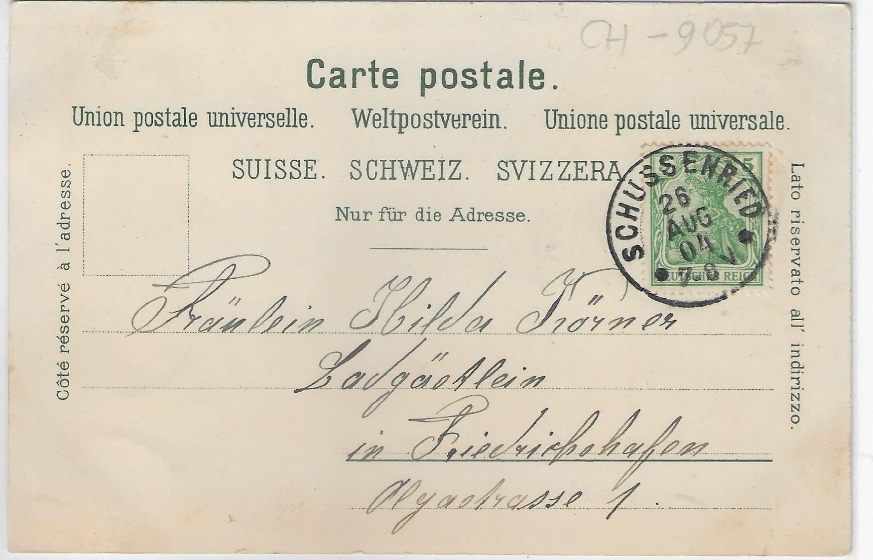 Cartoline postali: Gruss von der Seealp - Litho – Usato da Ettingen venduto da Kartenplanet 1