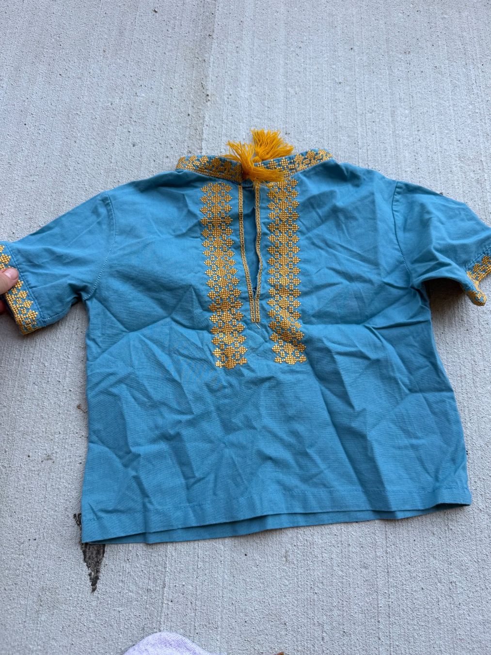 Camicie, T-shirt & Polo: Kinder Hemd blau bestickt – Usato da Riehen venduto da ann_76jw