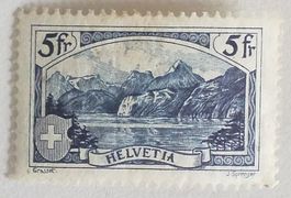 4045D) 178, Gebirgslandschaft Rütli, Falz Kt. 210.-
