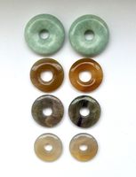 Donuts Edelstein Anhänger, 8 Stück