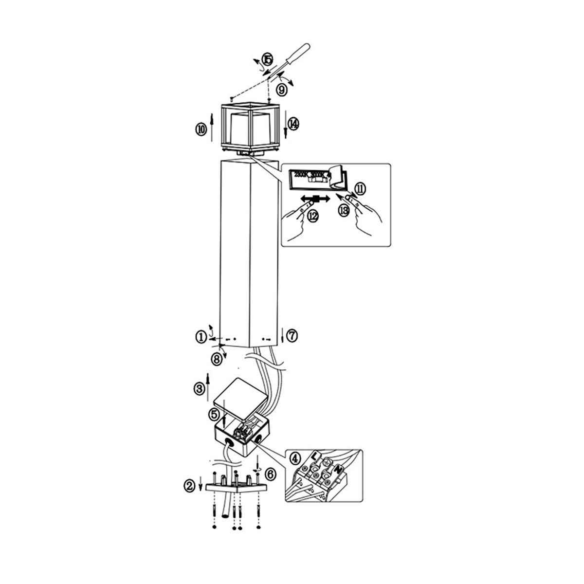 Lampade: LED Außen Stehleuchte, Anthrazit, IP54 – Nuovo (secondo la descrizione) da Kreuzlingen venduto da Smart-Light 5