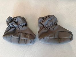 Baby Booties / Füsslinge dunkelgrau Gr. 19/21