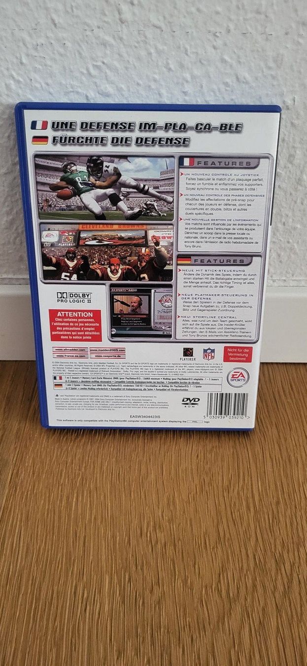 Sony Spiele: PS2 – Madden 2005 – Gebraucht aus Münsingen von Heroism2010 1