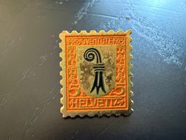Basler Briefmarken Pin, Pro Juventute 1923, Rarität!