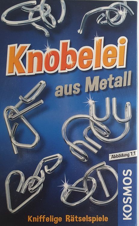 Chonor Metall Knobelspiel 5 Ringe Puzzle - 3D Geduldspiel Für Kinder & Erwachsene
