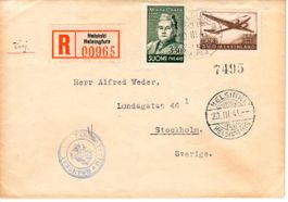 Brief aus Finnland 1944 nach Schweden