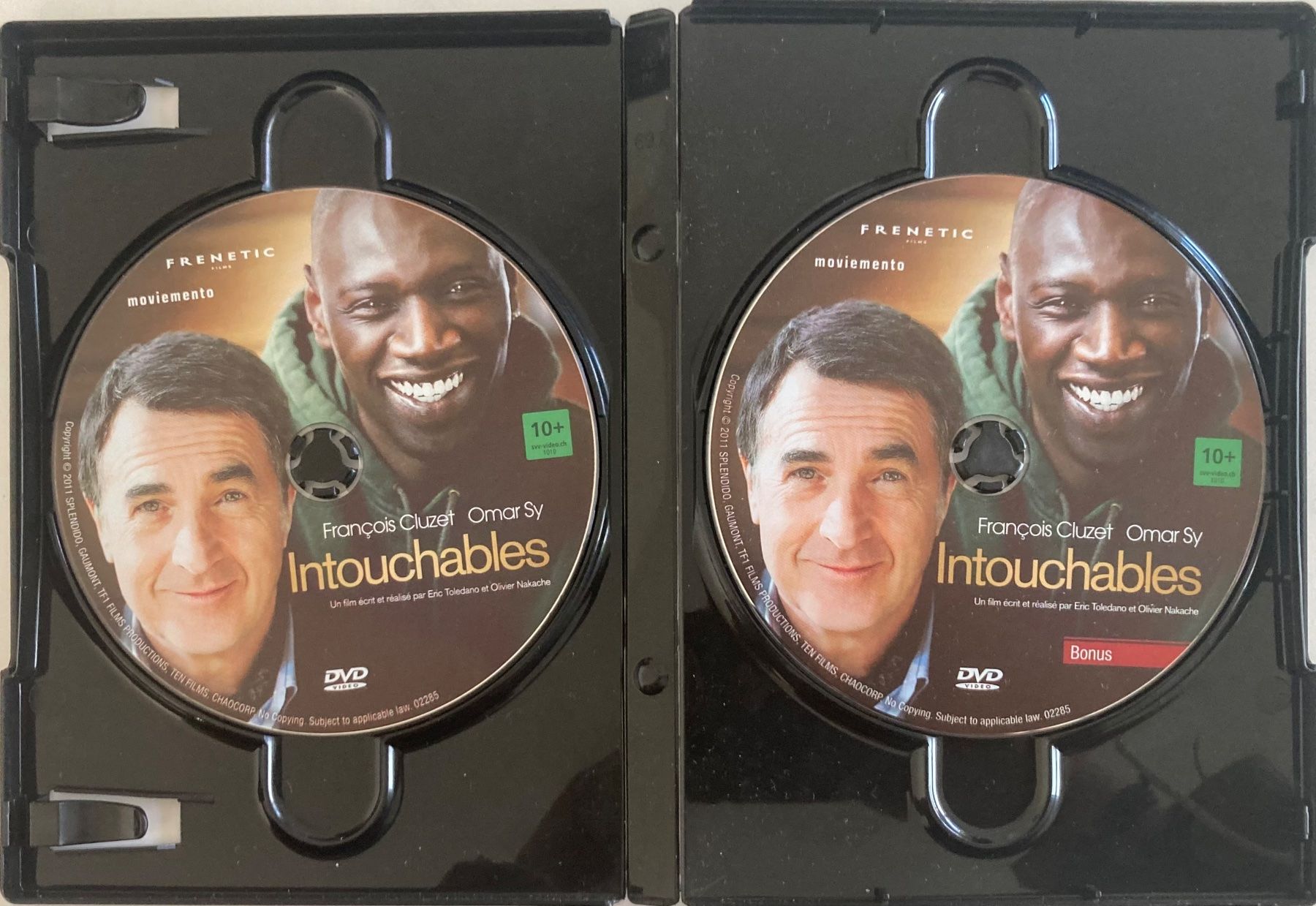 Tutti i DVDs: FRANÇOIS CLUZET / OMAR SY - INTOUCHABLES – Usato da Poliez-Pittet venduto da Newtown-Records 2