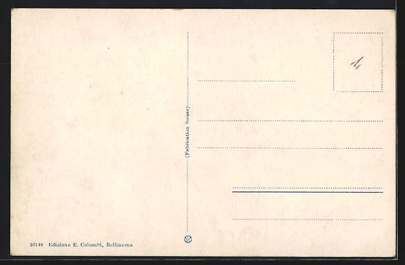 Cartoline postali: AK Bellinzona, Teilansicht mit Burg – Usato da Berlin venduto da bartko-reher 1