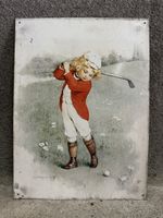 Golf Kind Werbung Reklame