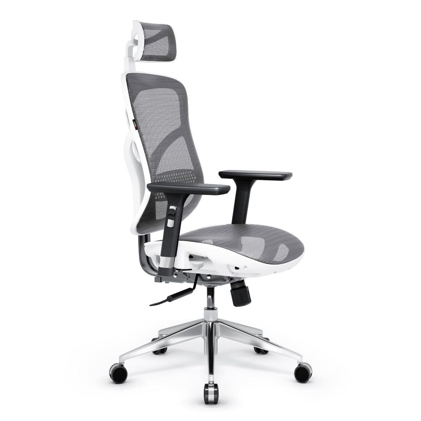 Sedie: Ergonomischer Schreibtischstuhl Diablo V-Basic - Weiss-Grau – Nuovo e nell'imballaggio originale da Wallenwil venduto da toesstal-vertrieb 2