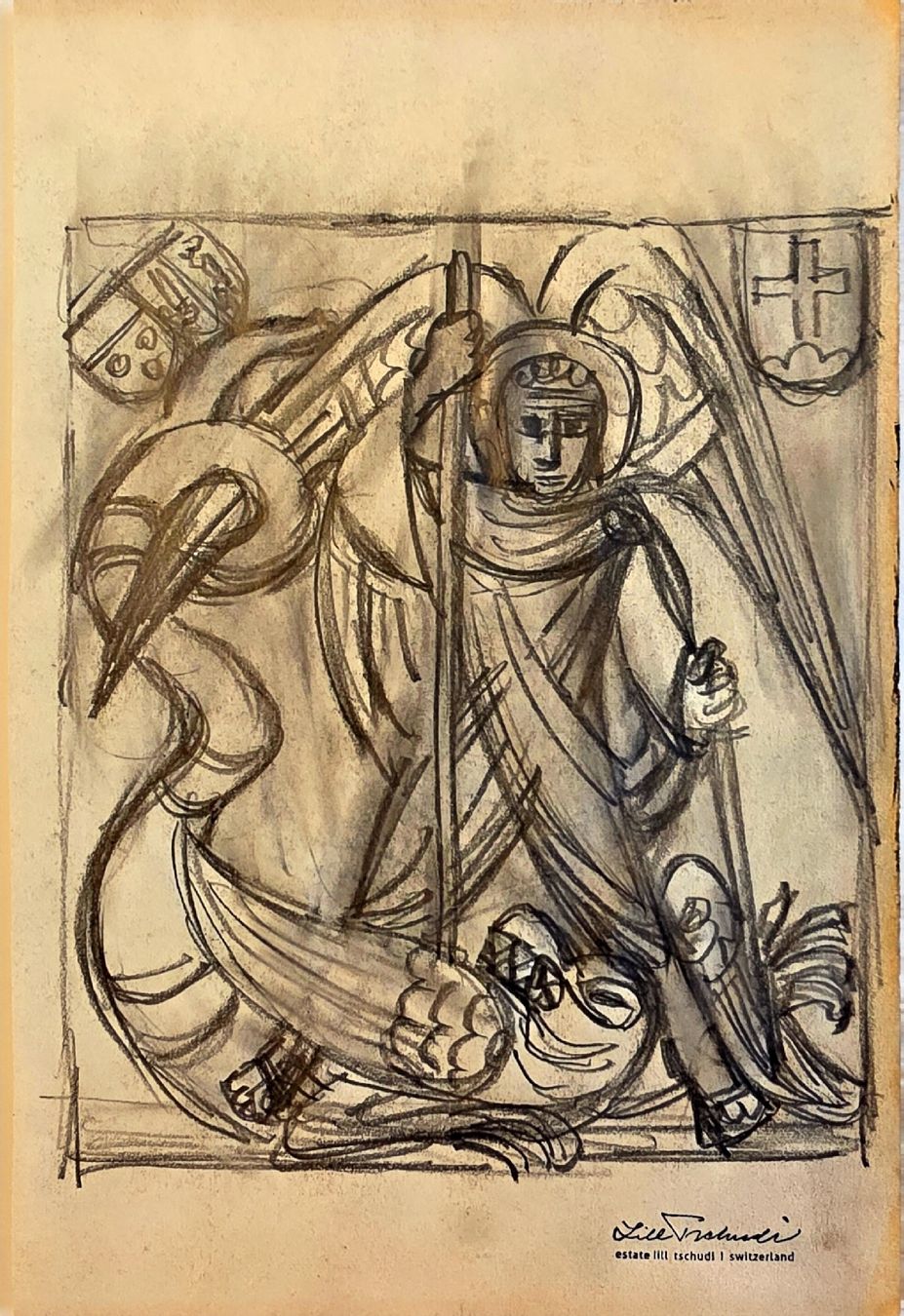 Gemälde: Lill Tschudi Original , gut dotiert, 24x16cm – Gebraucht aus Emmenbrücke von Kunstankaufverkauf 4