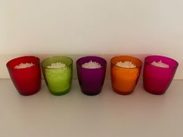 Duftkerzen Kerzen im Glas Blumen Dekoration