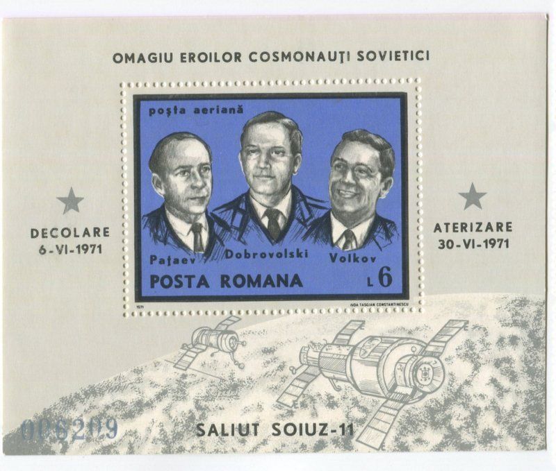 Tous les timbres: Block "Sojus 11". Rumänien – Neuf avec emballage d'origine à Basel par Butsch5