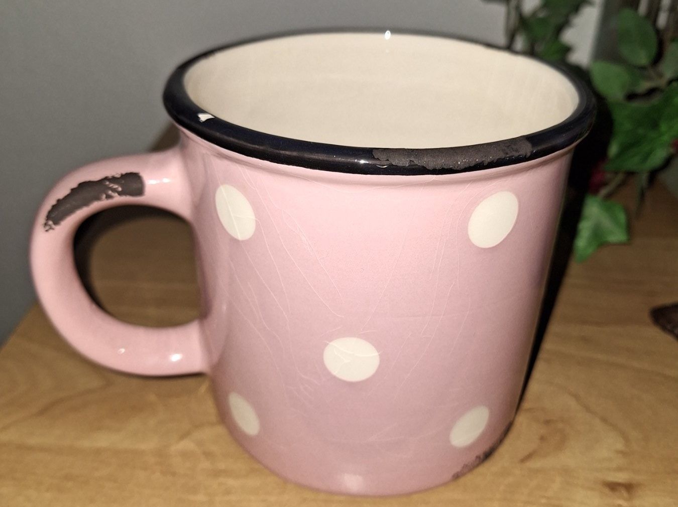 Tazze: JUMBO KAFFEE BECHER IN EMAILLE OPTIK – Usato da spreitenbach venduto da lumbalplatte 1