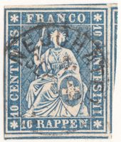 SBK 23B4 (23G) mit Vollstempel Neuchâtel