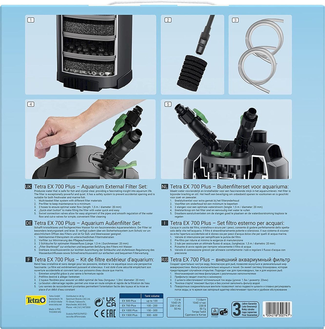 Filtri: Tetra EX 700 Plus Aquarienfilter – Nuovo e nell'imballaggio originale da Bottighofen venduto da zaap 1