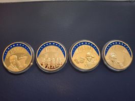 Gedenkmünzen ECU, Grossbritannien, 4 Stk.