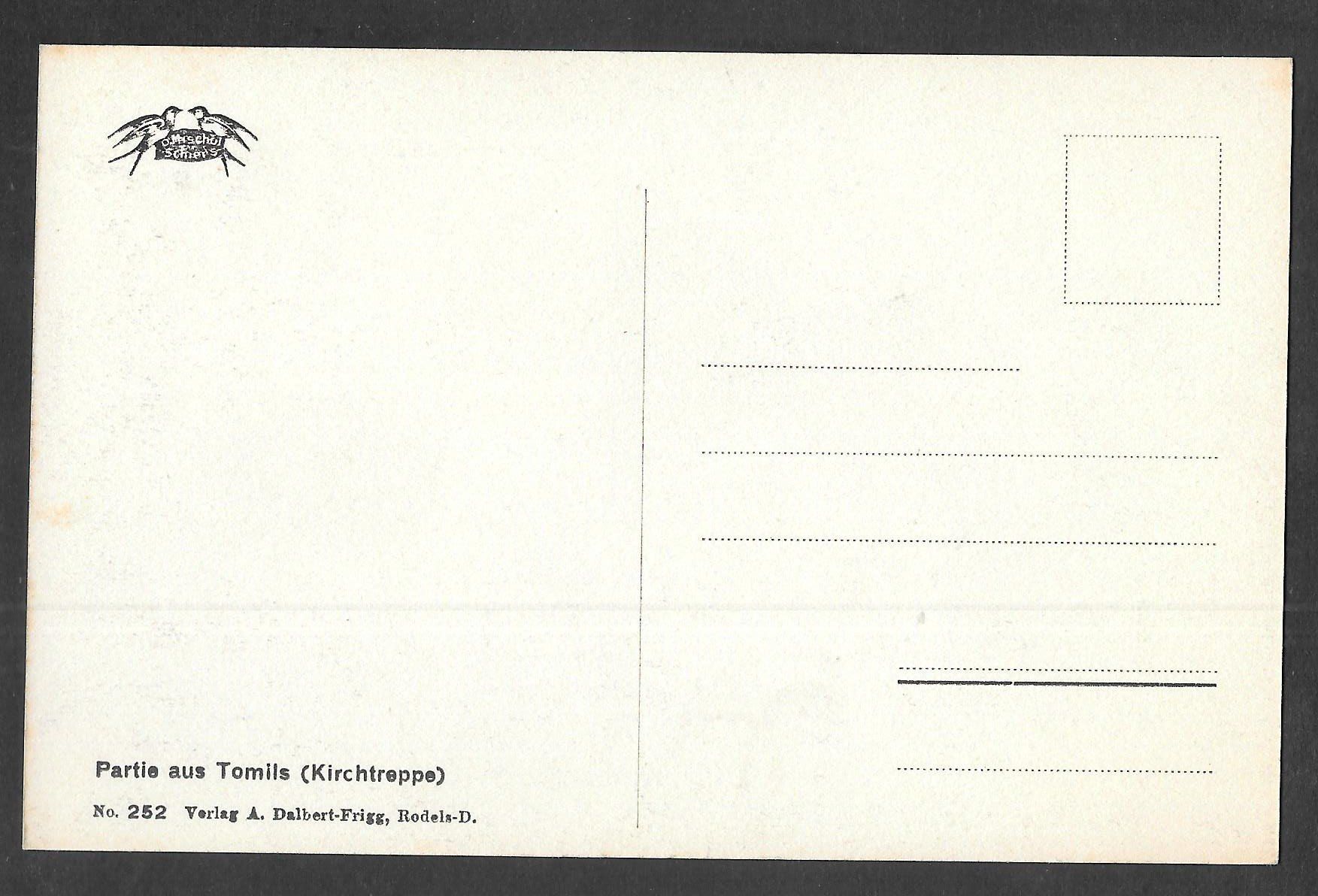 Cartoline postali: Tomils Kirchentreppe – Usato da Olten venduto da clotaldi 1