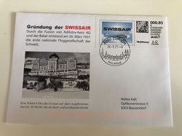 Toller SWISSAIR -Brief -ein Muss- ab 1.—