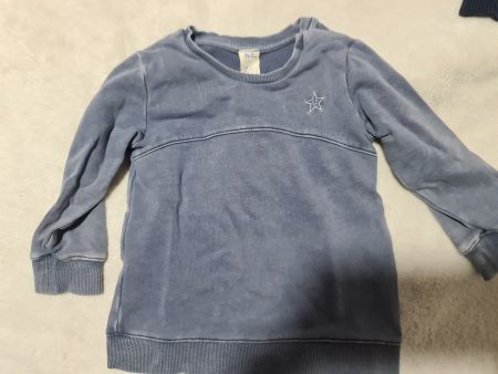 Pull gris étoile taille 80cm