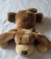 Peluche chien marron doux