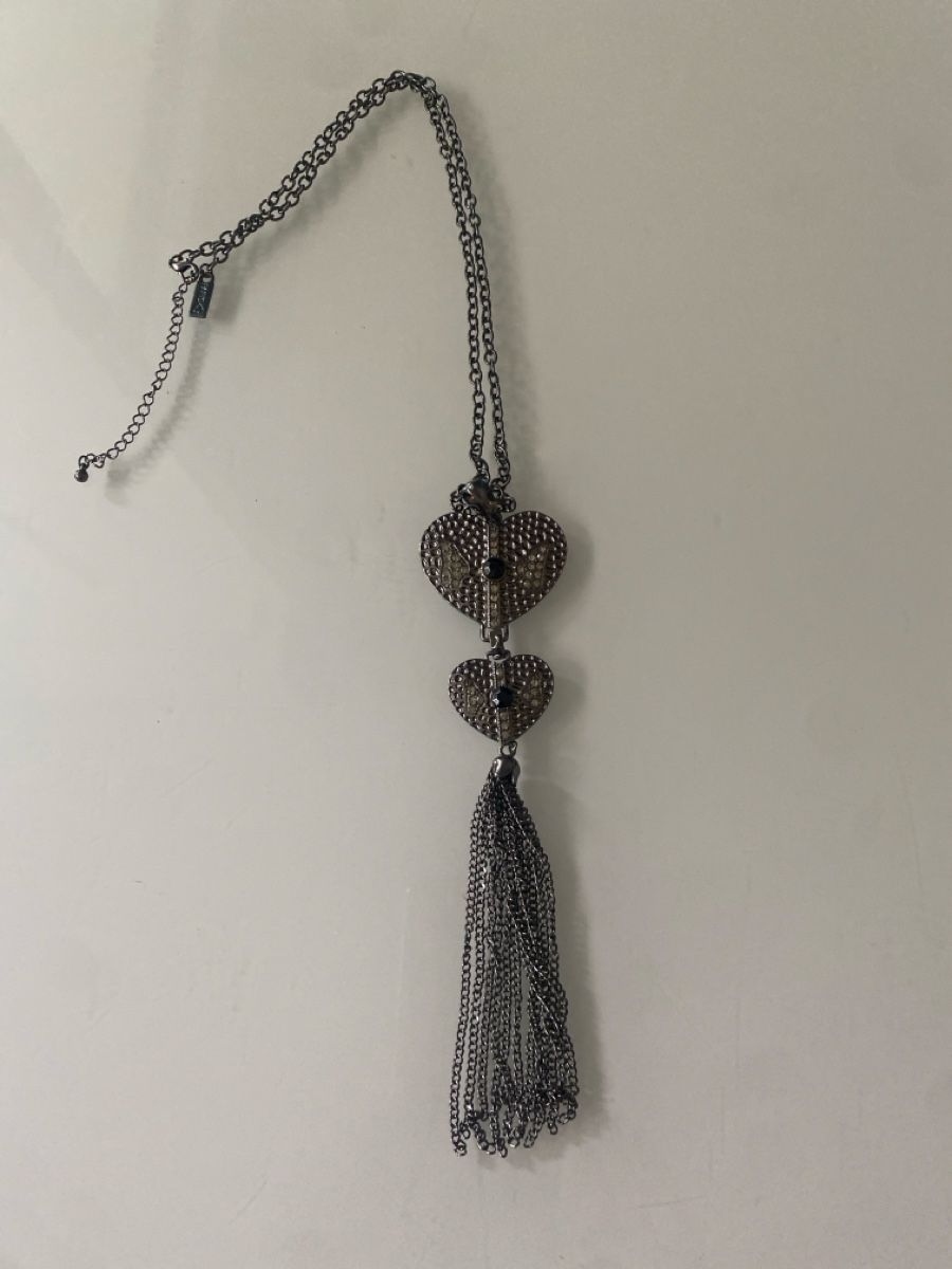 Catenine: Collier pendentif coeurs et franges - Style unique! – Nuovo (secondo la descrizione) da Geneve venduto da pat_p76n