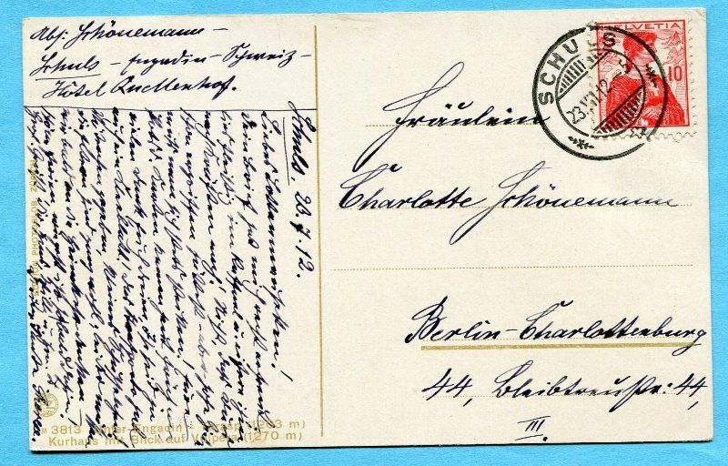 Cartes postales: Schuls 1912 – D'occasion à Opfikon par Prophila 1