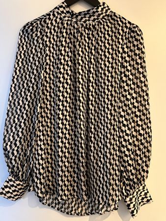 Bluse von H&M, Grösse M, schwarz-weiss
