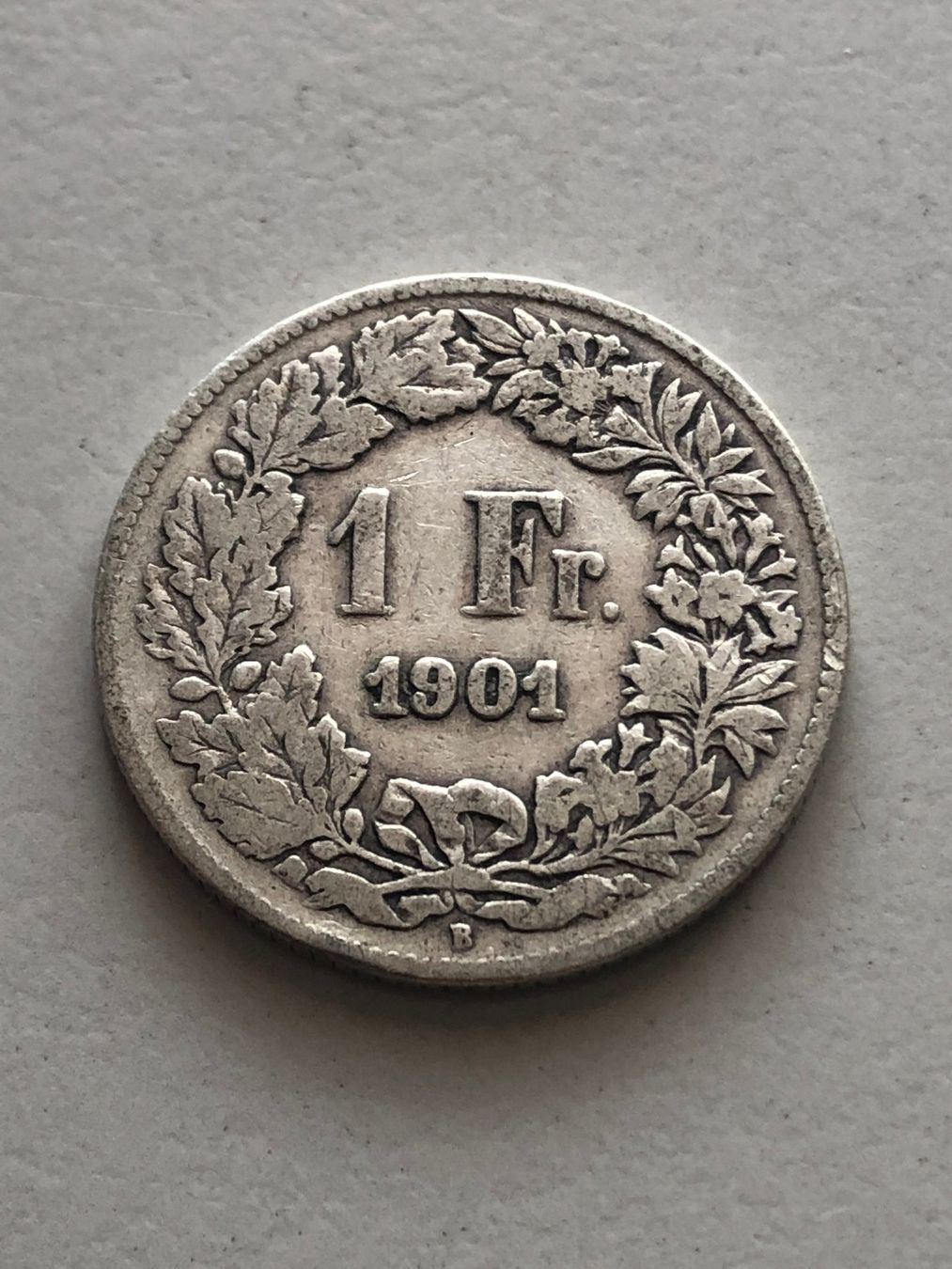 Alle Münzen: 1 Fr. 1901 – Gebraucht aus Schötz von Odpa