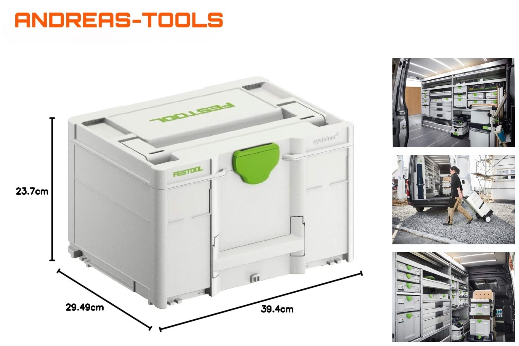 Festool Tutti gli attrezzi: FESTOOL die neue Generation Systainer³ SYS3 M 237 – Nuovo e nell'imballaggio originale da Nebikon venduto da Andreas-Tools