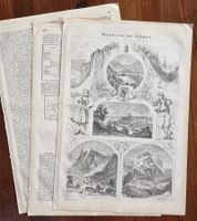 Scenerieen Schweiz - Holzstich 1875 - Stadt Bern - Oberland