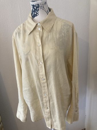H&M Leinen Bluse, Beige, Grösse M, Top Zustand für Sommer! (