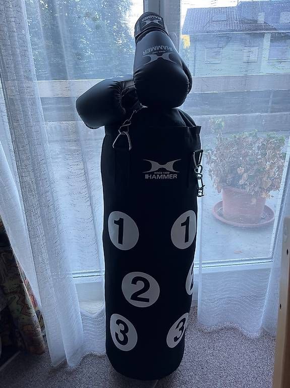 Sacchi da boxe: Boxsack Hammer mit Boxhandschuhen neu – Nuovo e nell'imballaggio originale da Vitznau venduto da Hurschi0