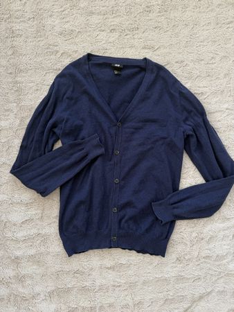 Herren Cardigan H&M blau Grösse M guter Zustand