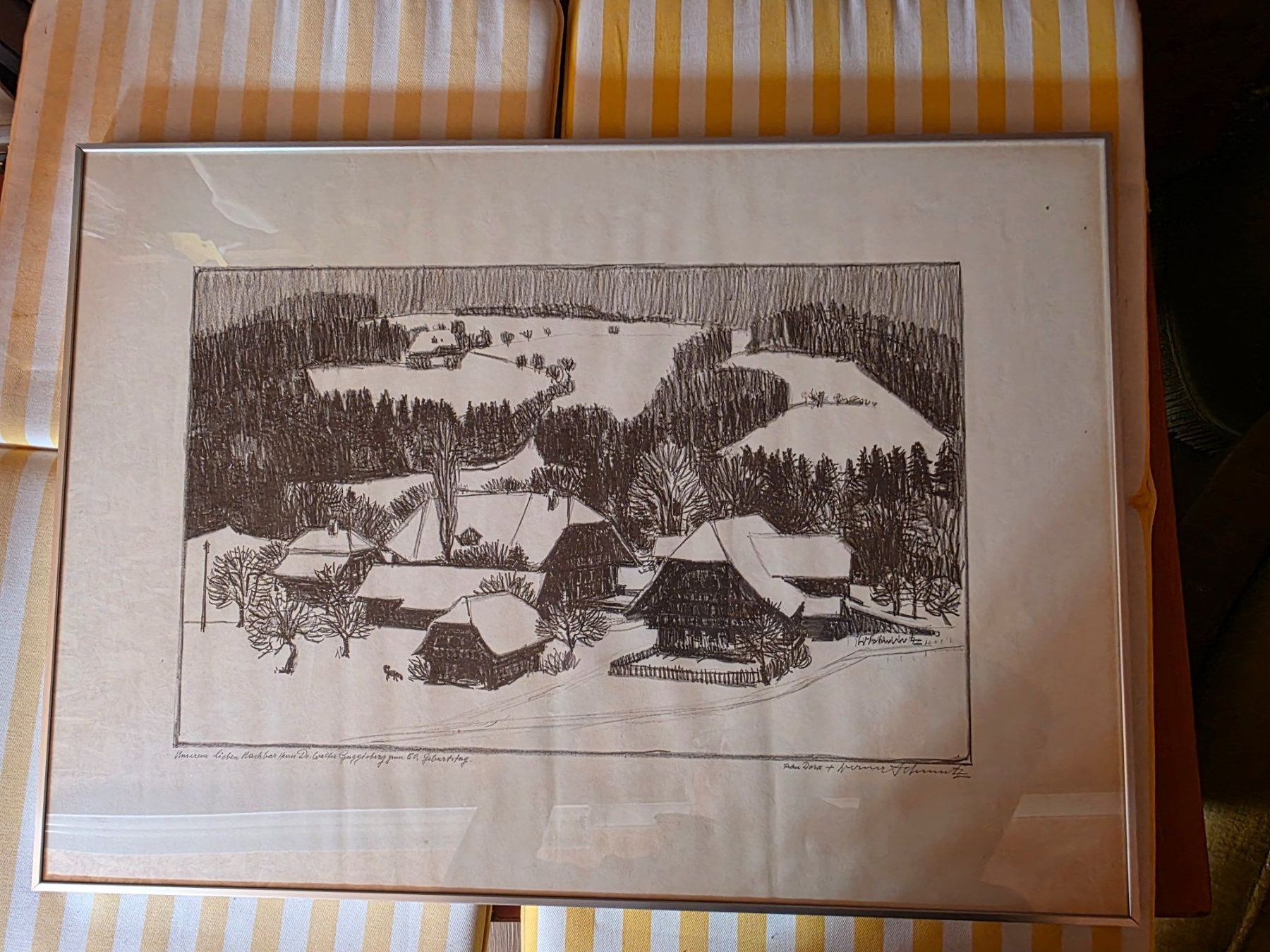Dipinti: Kohle oder Tusch Zeichnung - Werner Schmutz - 1973 – Usato da Walterswil BE venduto da Lonitti 1