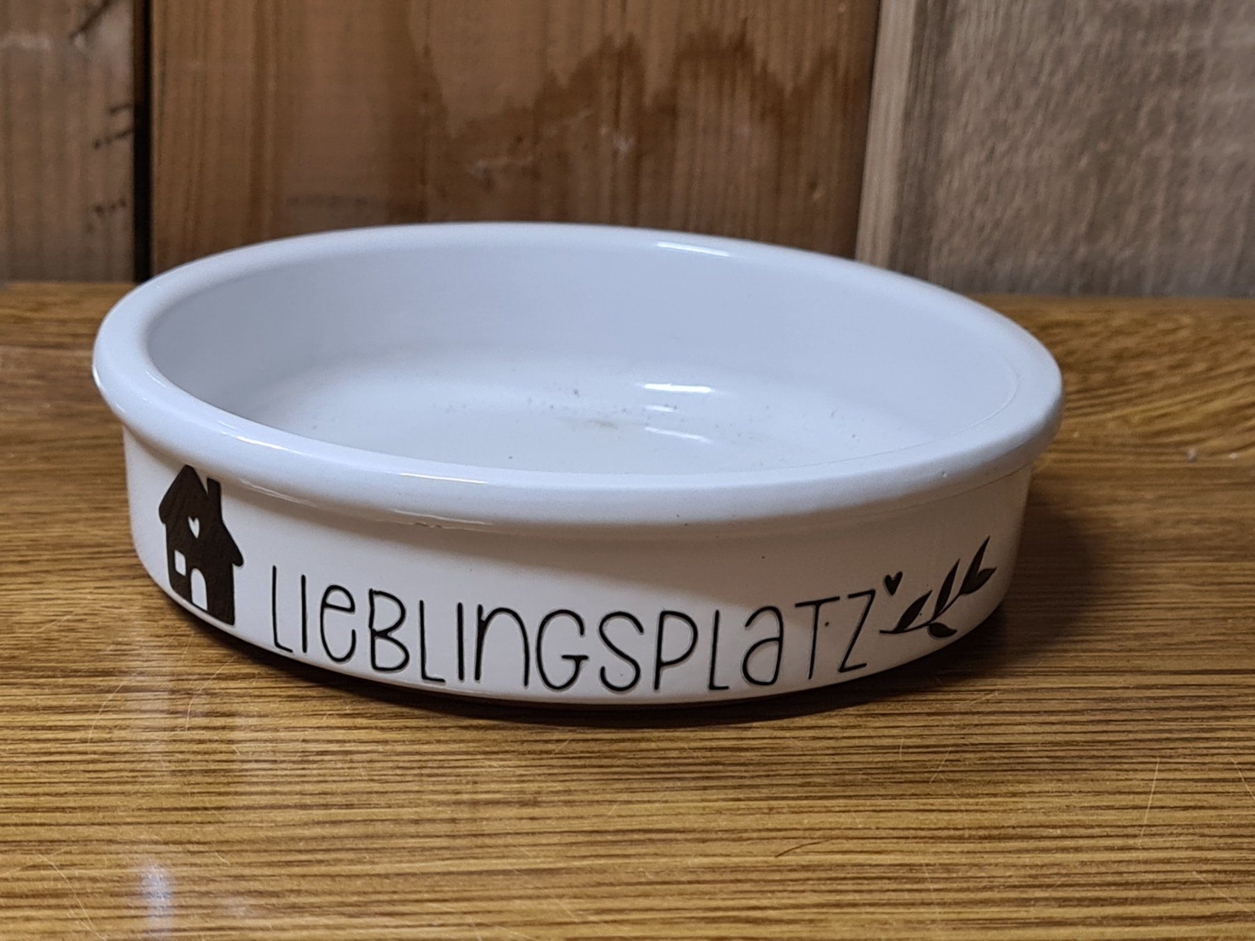 Blumentöpfe: Sukkulente  Blumenschale mit Spruch ca 12 x 3 cm – Neu und originalverpackt aus Amriswil von kleindeko
