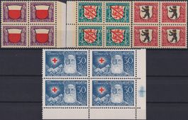 1928, J45-J48 Satz Viererblöcke postfrisch **. Kat: 40.-++