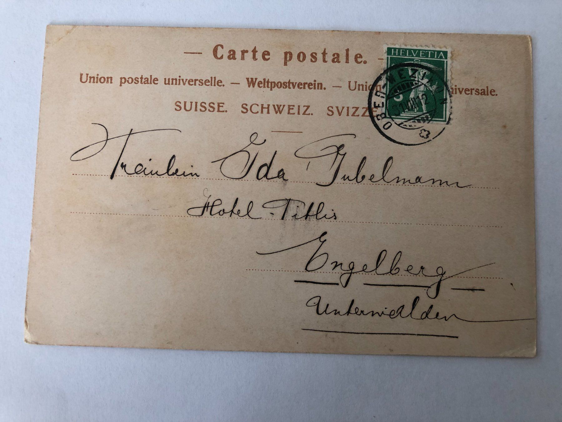 Ansichtskarten: Ober Wetzikon 1912   Restaurant ? – Gebraucht aus Pfäffikon ZH von Waltoversand 1